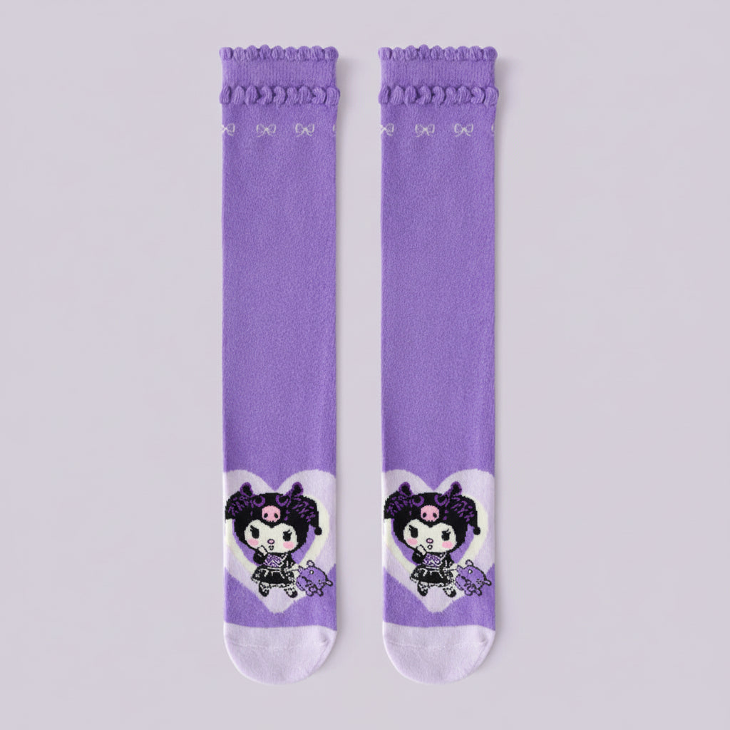 Adorable Kuromi Knee-High Ultra Soft Socks