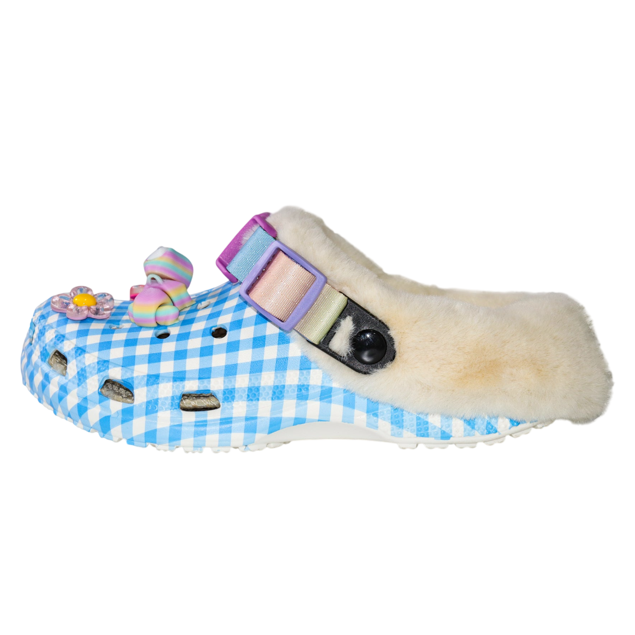 AeroGrip Gingham Clog Sandals