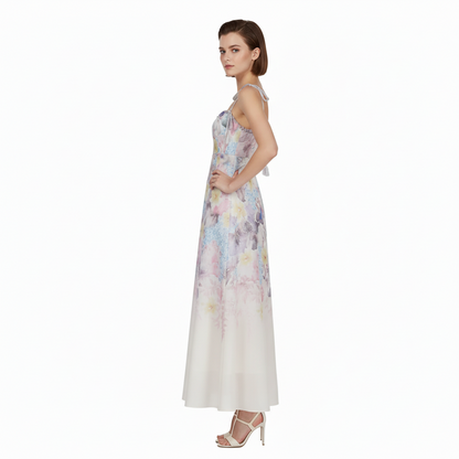 Fleura Embroidered Sweetheart Midi Dress