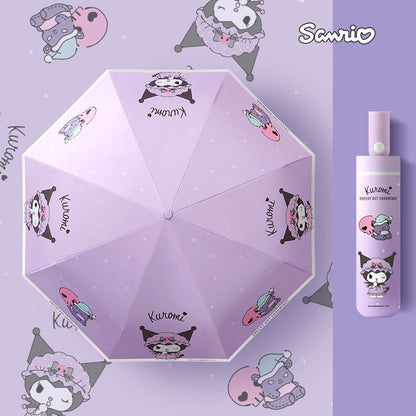 Kuromi  Automatic Compact 3-Fold Umbrella