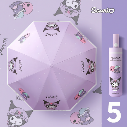 Kuromi  Automatic Compact 3-Fold Umbrella