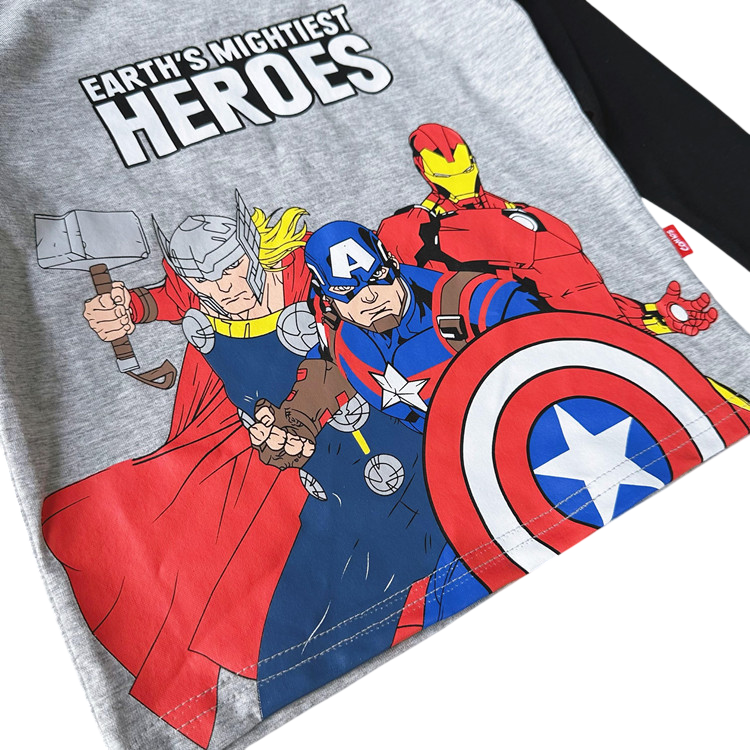 Avengers Heroes Mock Long-Sleeve Tees 2-Piece Set