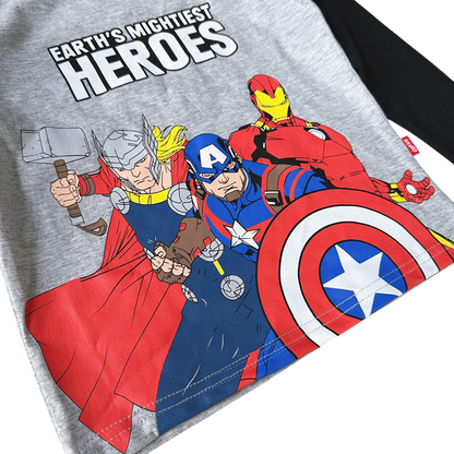 Avengers Heroes Mock Long-Sleeve Tees 2-Piece Set