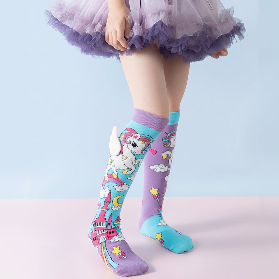 Children's 3D Cartoon Knee-High Crazy Socks