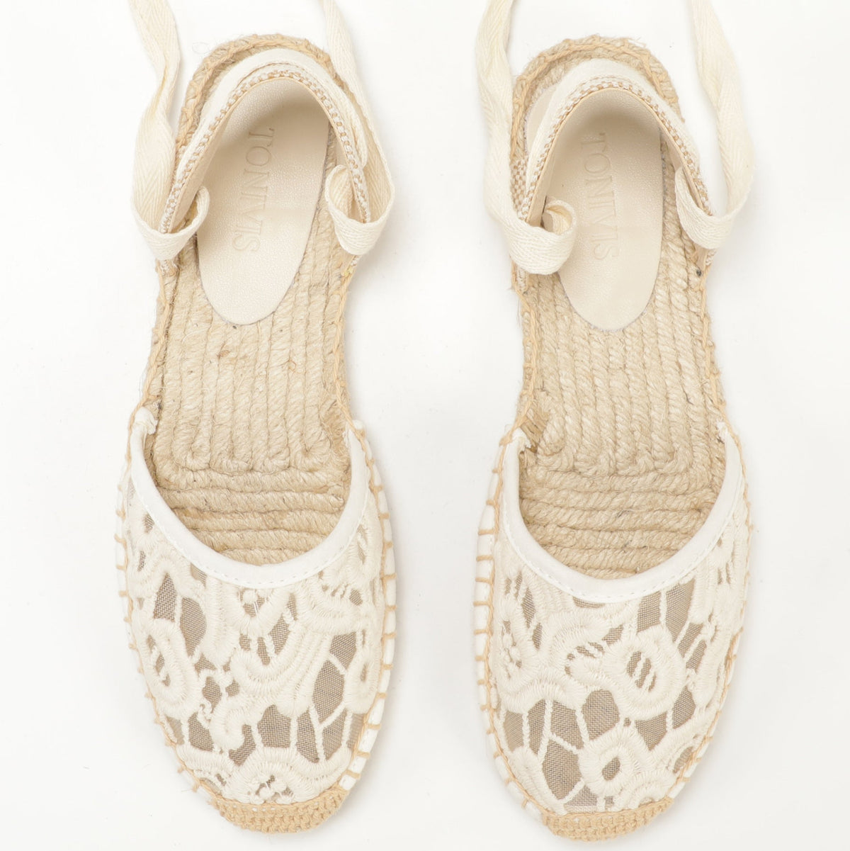 TONIVIS Women's Lace-Up Espadrille Sandals