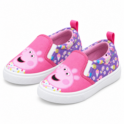 Peppa Pig Girls Slip-On Canvas Shoes