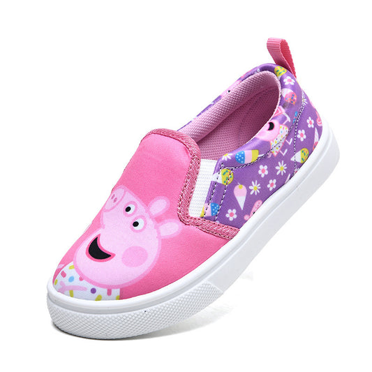 Peppa Pig Girls Slip-On Canvas Shoes