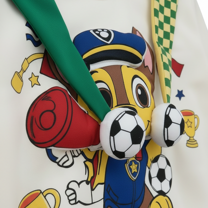 Paw Patrol Chase 3D Cartoon Applique Pullover Sweatshirt