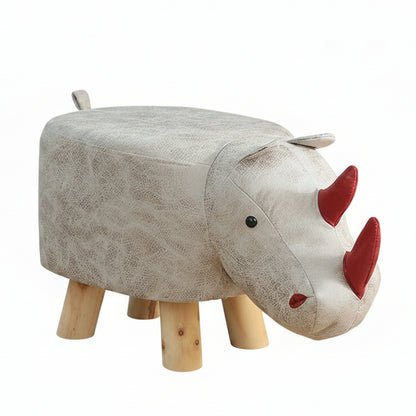Rhino Animal Children's Ottoman Footstool