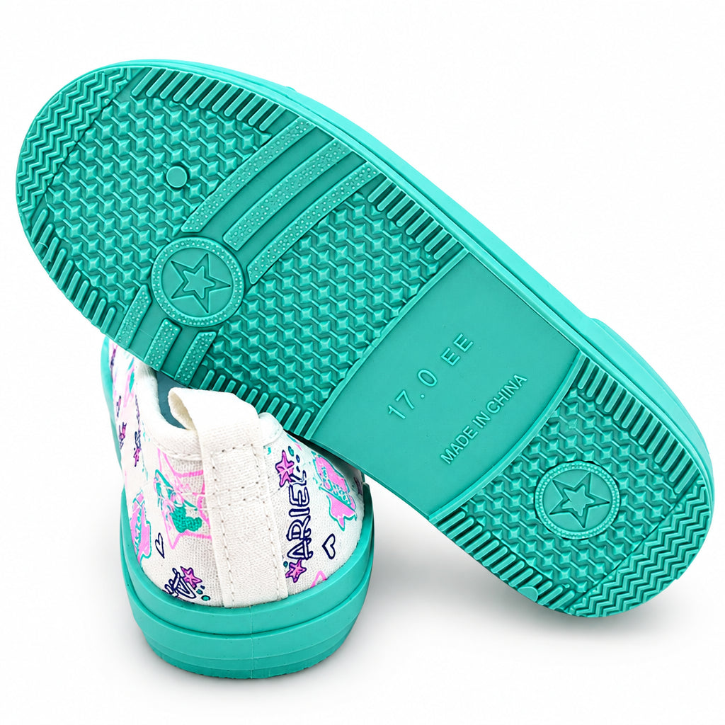 Princess Ariel The Little Mermaid Anti-Kick Canvas Ballet Shoes