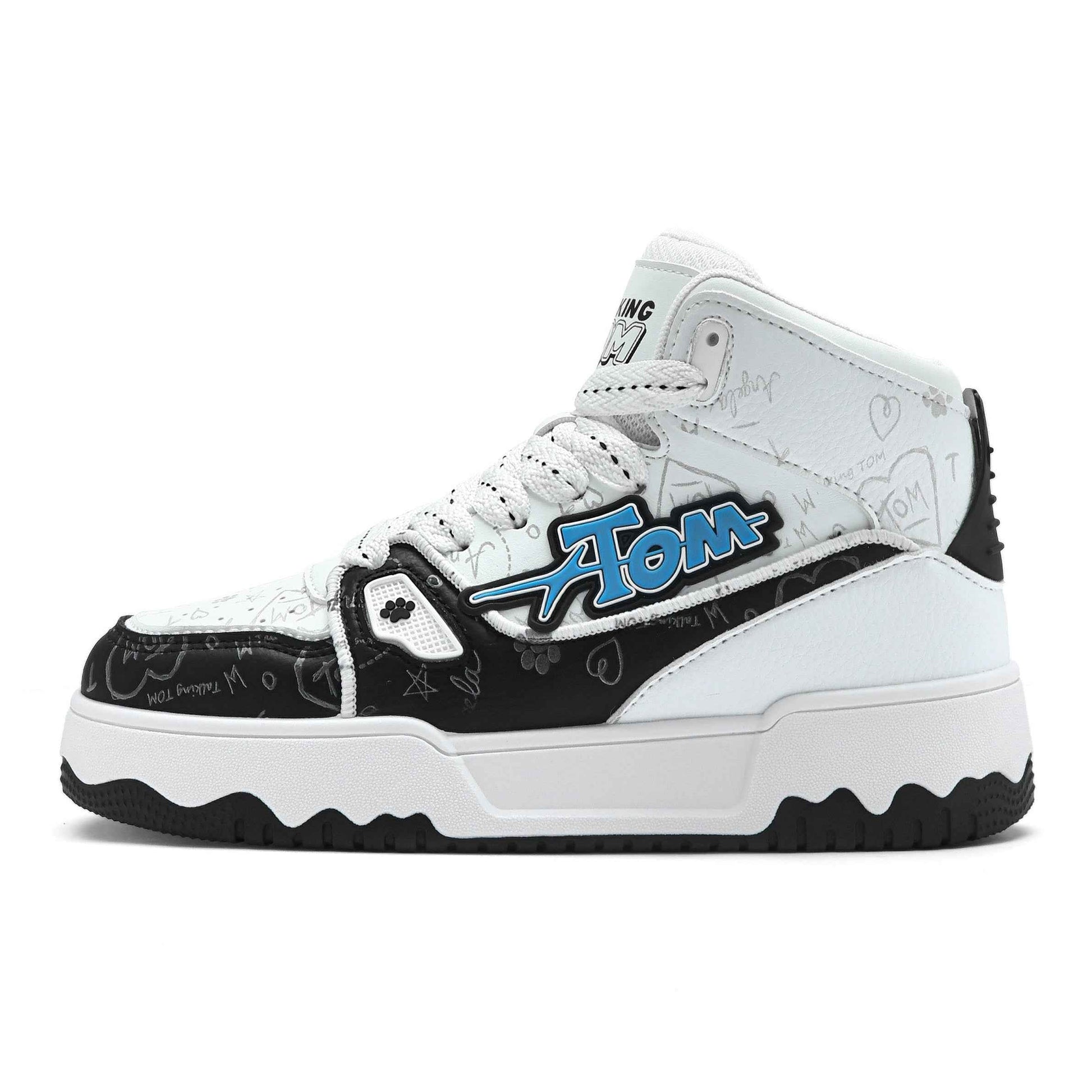 TALKING TOM | Graffiti High-Top Sneakers