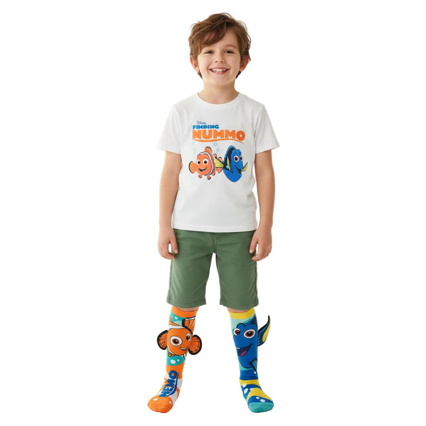 Nemo & Dory  Knee-High Mismatched 3D Crazy Socks