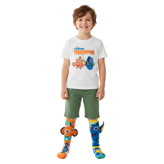 Nemo & Dory  Knee-High Mismatched 3D Crazy Socks