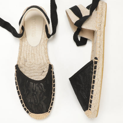 TONIVIS Women's Lace-Up Espadrille Sandals