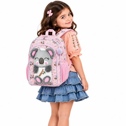 Girl's 3D Fox Plush School Backpack
