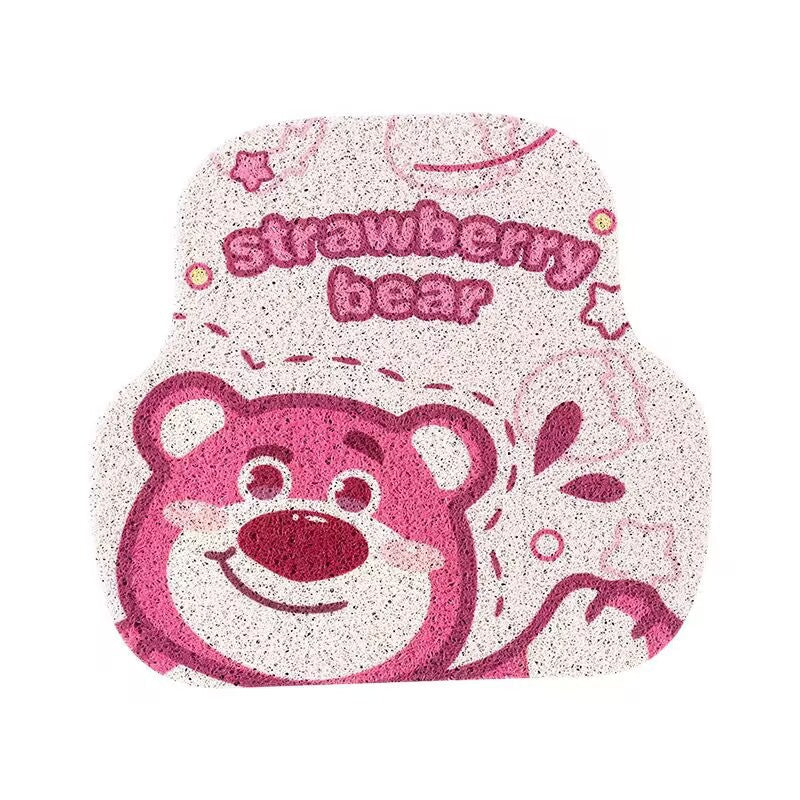 Cheerful Lotso Bear Universal Non-Slip Car Floor Mats