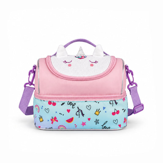 Supercute Magic Unicorn Double Decker Insulated Lunch Bag
