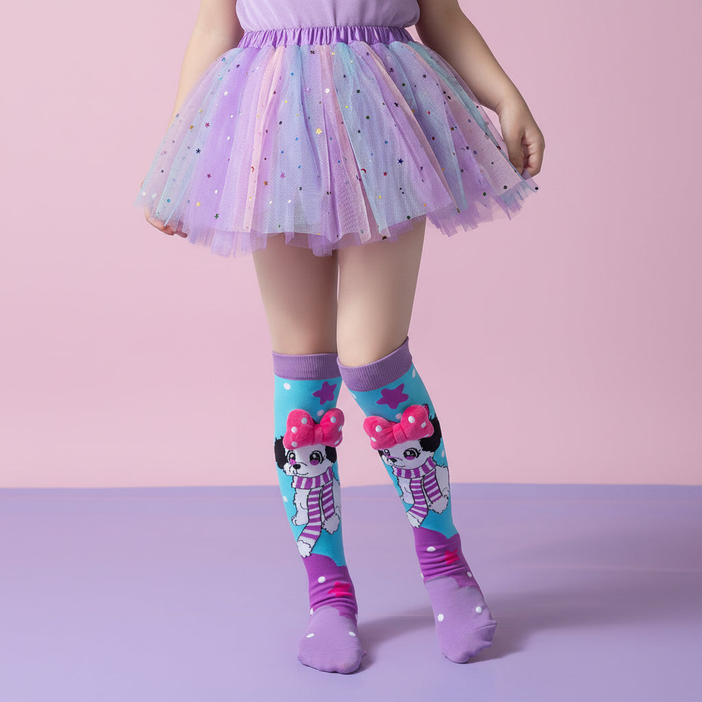Girls' Vibrant Cute Cartoons Crazy Socks