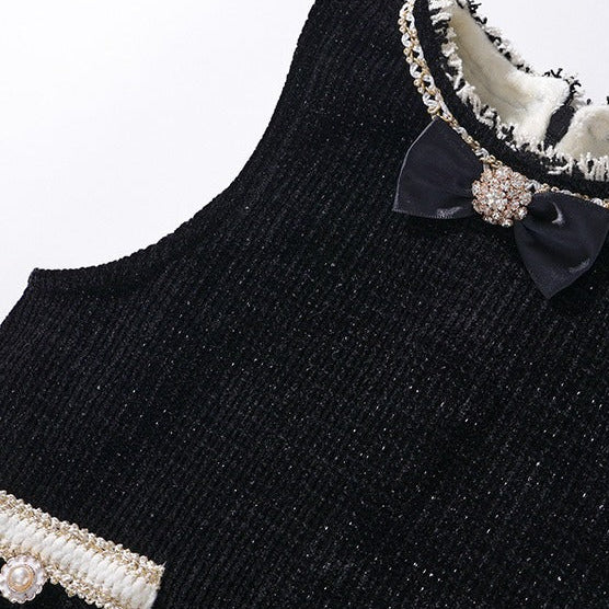 Girls La Belle Velvet Warm Dress