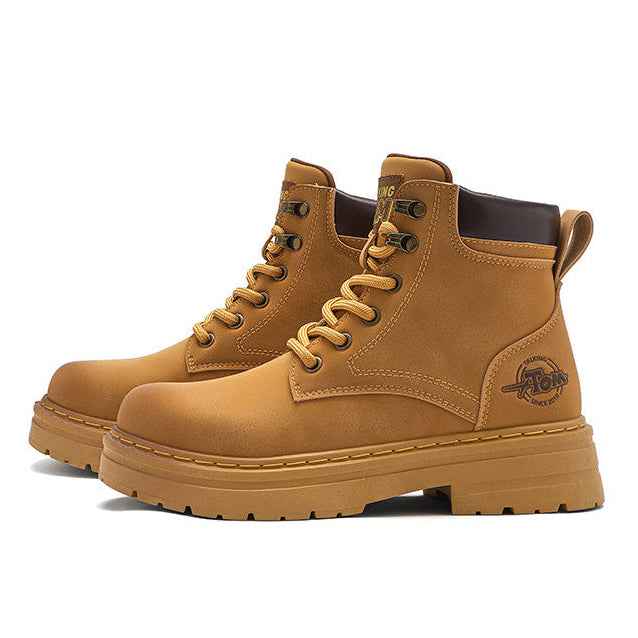 TALKING TOM | High-Top Cargo Boots - Khaki