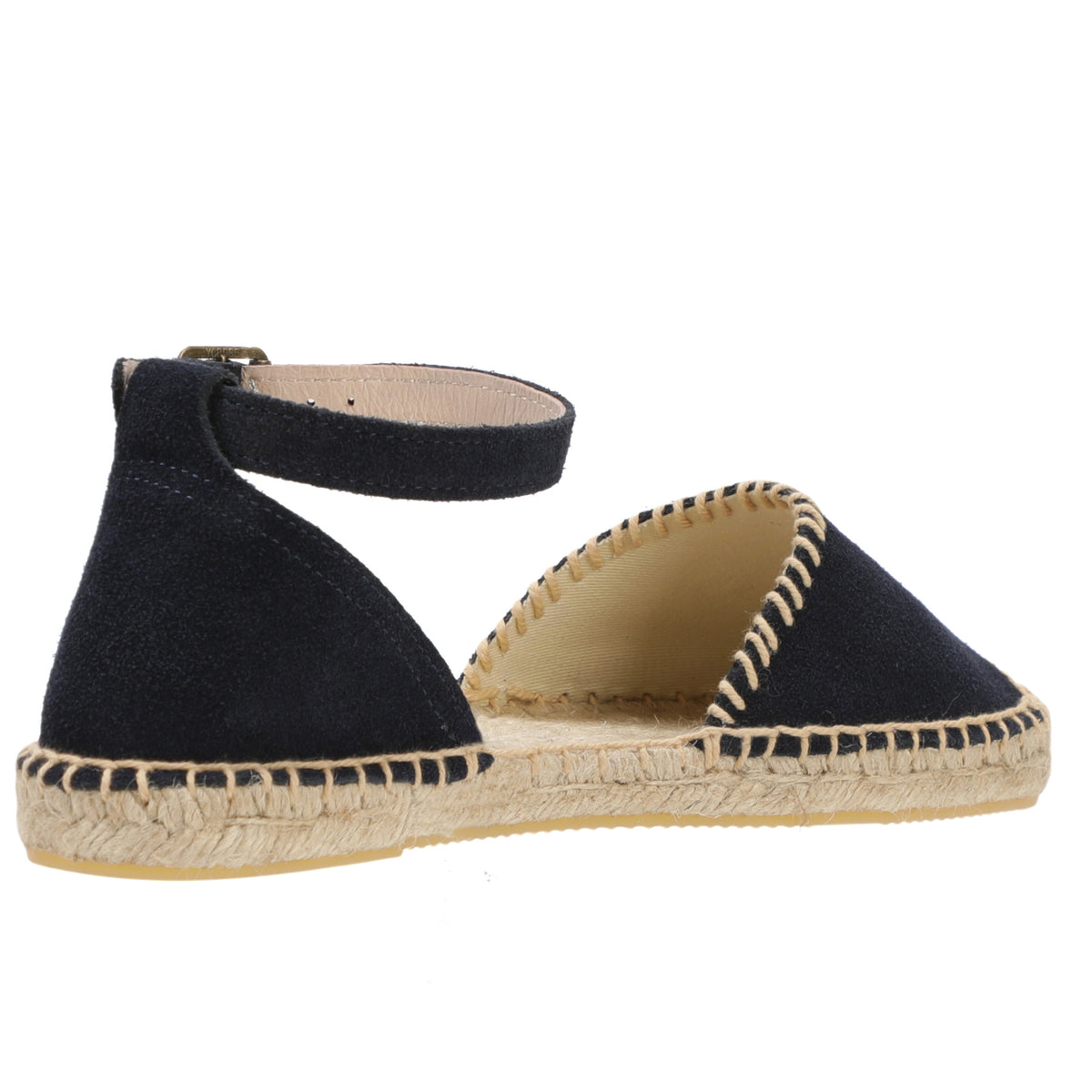 TONIVIS Women's Suede Leather Ankle Strap Espadrille Sandals
