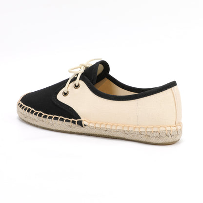 TONIVIS Women's Lace-Up Canvas Loafers