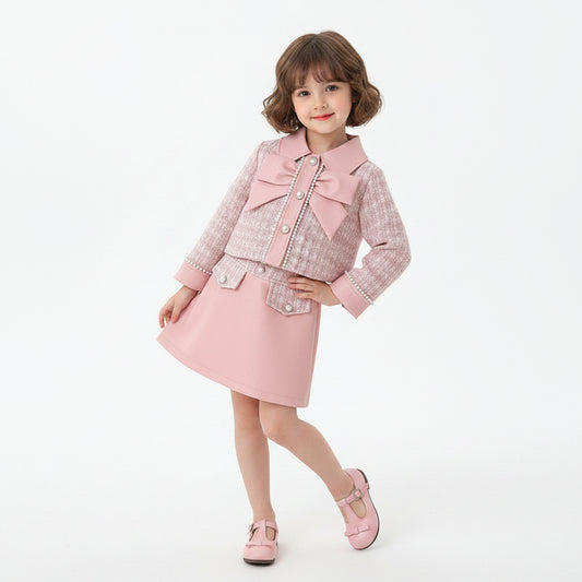Girls' Chantel Long Sleeves  Casual Suit - 2-Piece Outfit Set