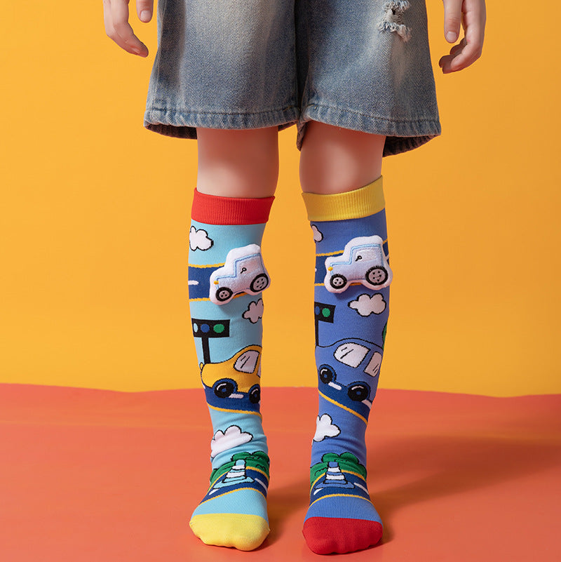 Adorable 3D Sporty Knee-High Socks