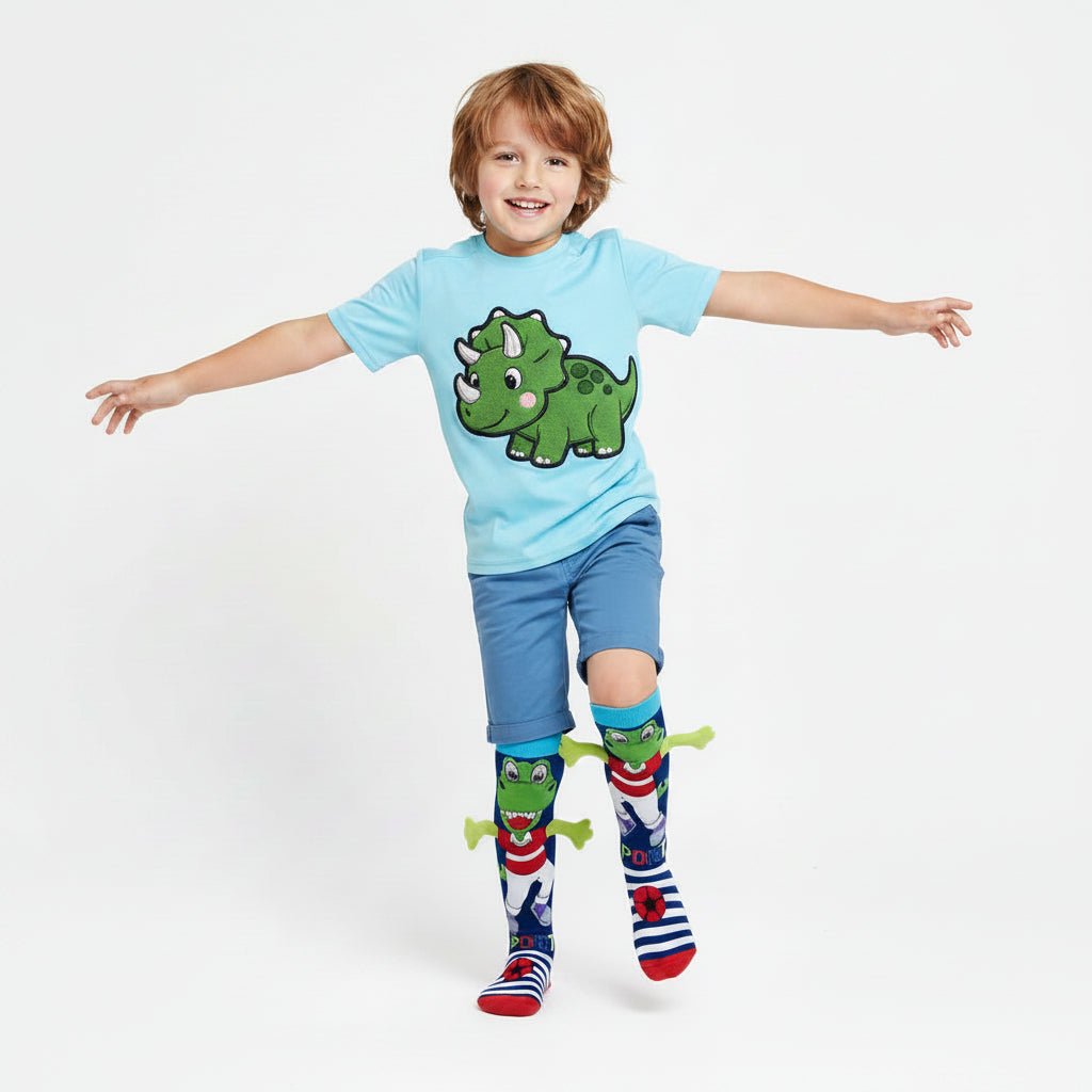 Dinosaur Sports 3D Knee High Crazy Socks