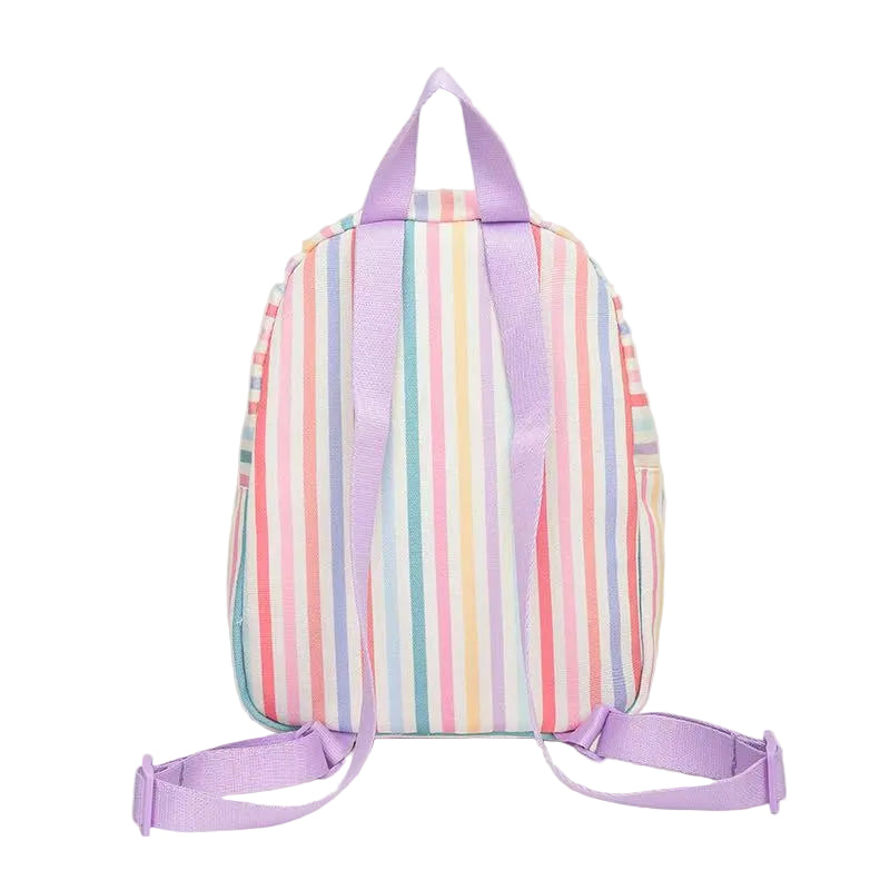 Minnie Mouse & Daisy Duck Pastel Striped Kids Backpack