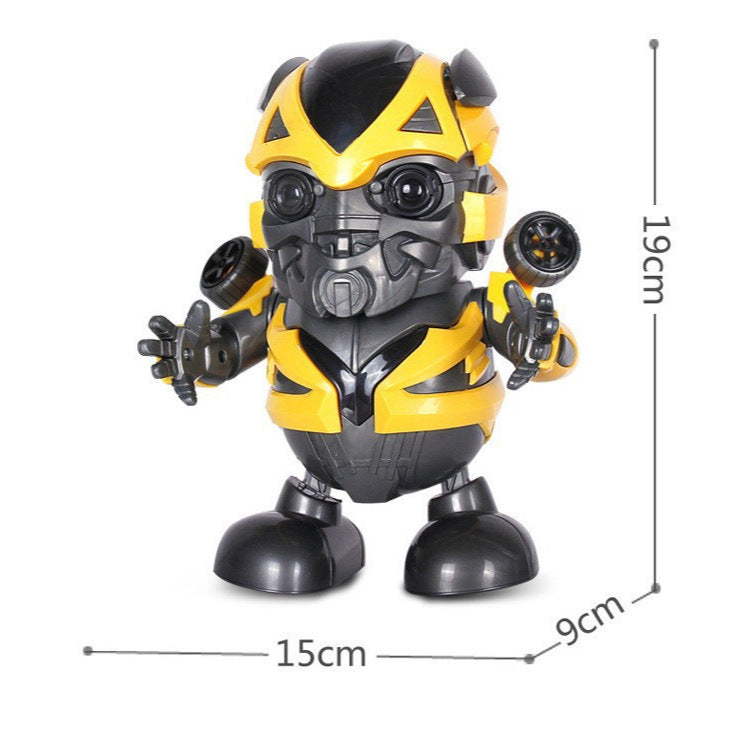 360 Degree Rotating Dance Hero Interactive Superhero Action Figure with Lights & Music