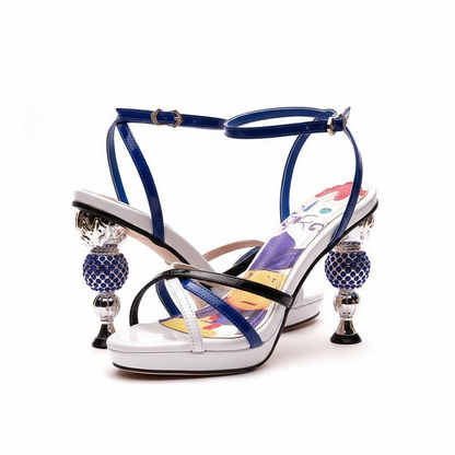 Baroque Ankle Strap Heels