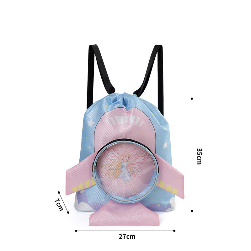 Kids Fun Cartoon Waterproof Beach Backpack