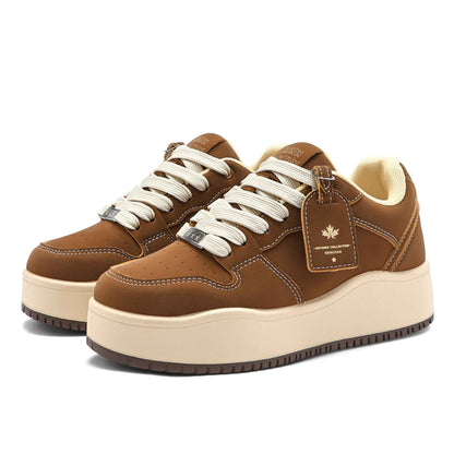 Crayon Shin-Chan Collaboration Suede Thick Sole Sneakers