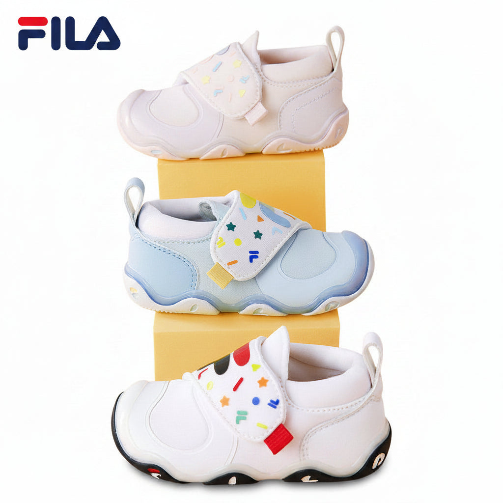 FILA | KIDS AMORE Boys/Girl's First Walker Velcro Shoes