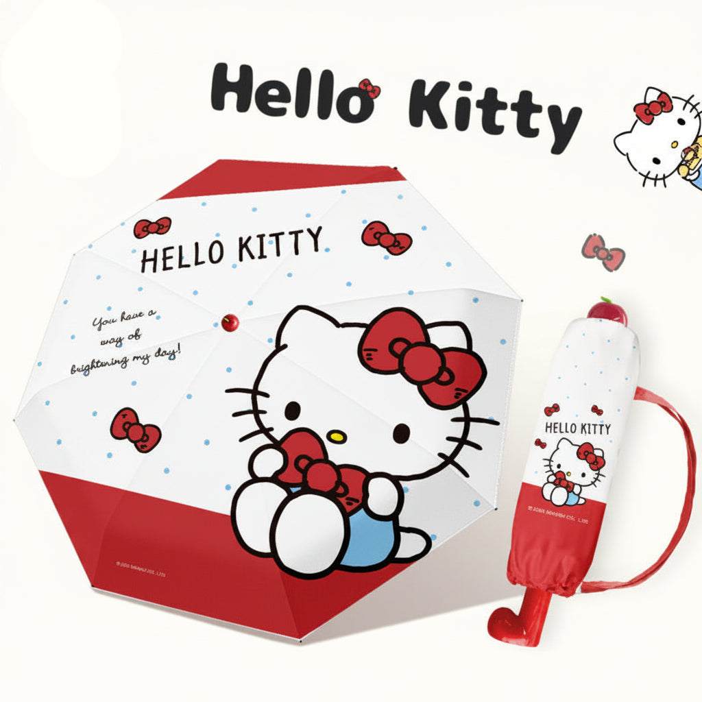 Hello Kitty Red Folding Boot Umbrella