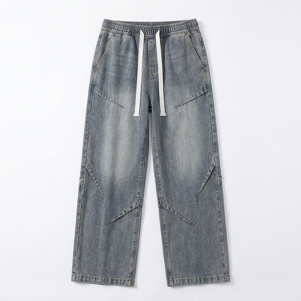 Men's Distressed Streetwear Baggy Jeans