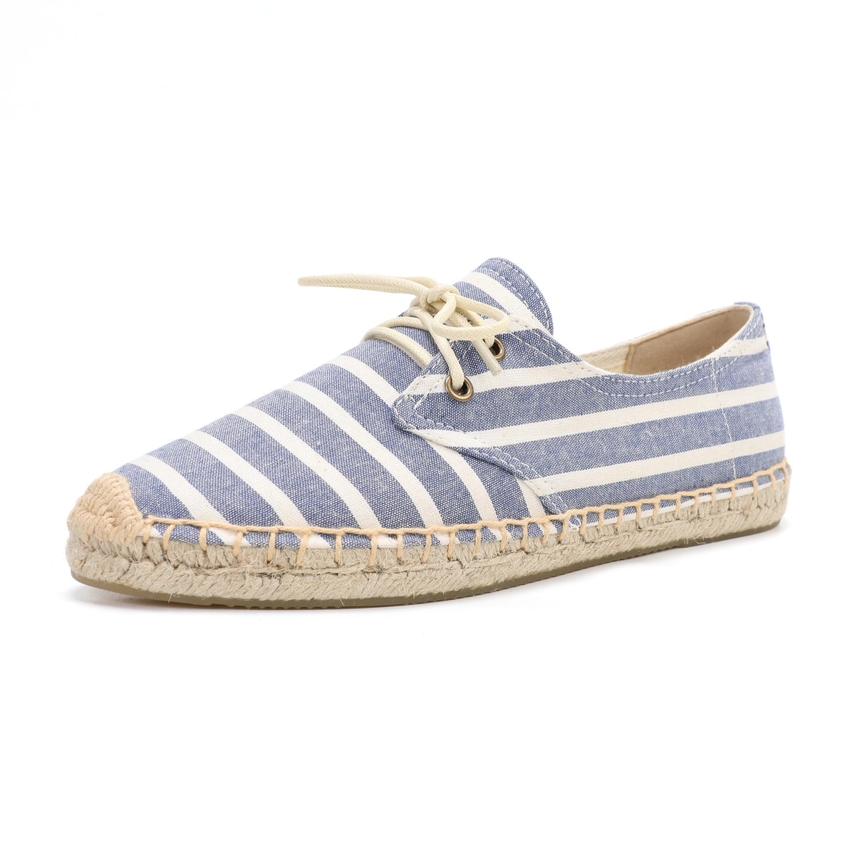 TONIVIS Women's Lace-Up Canvas Loafers