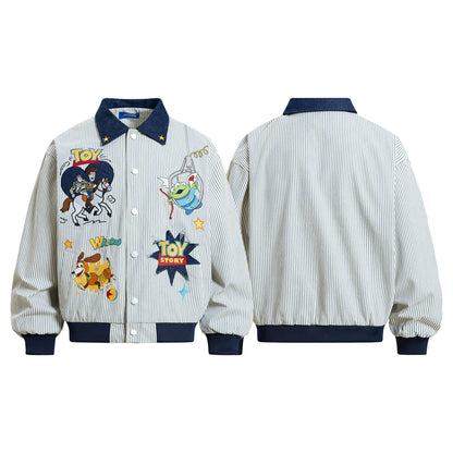 Toy Story Striped Patchwork Varsity Jacket