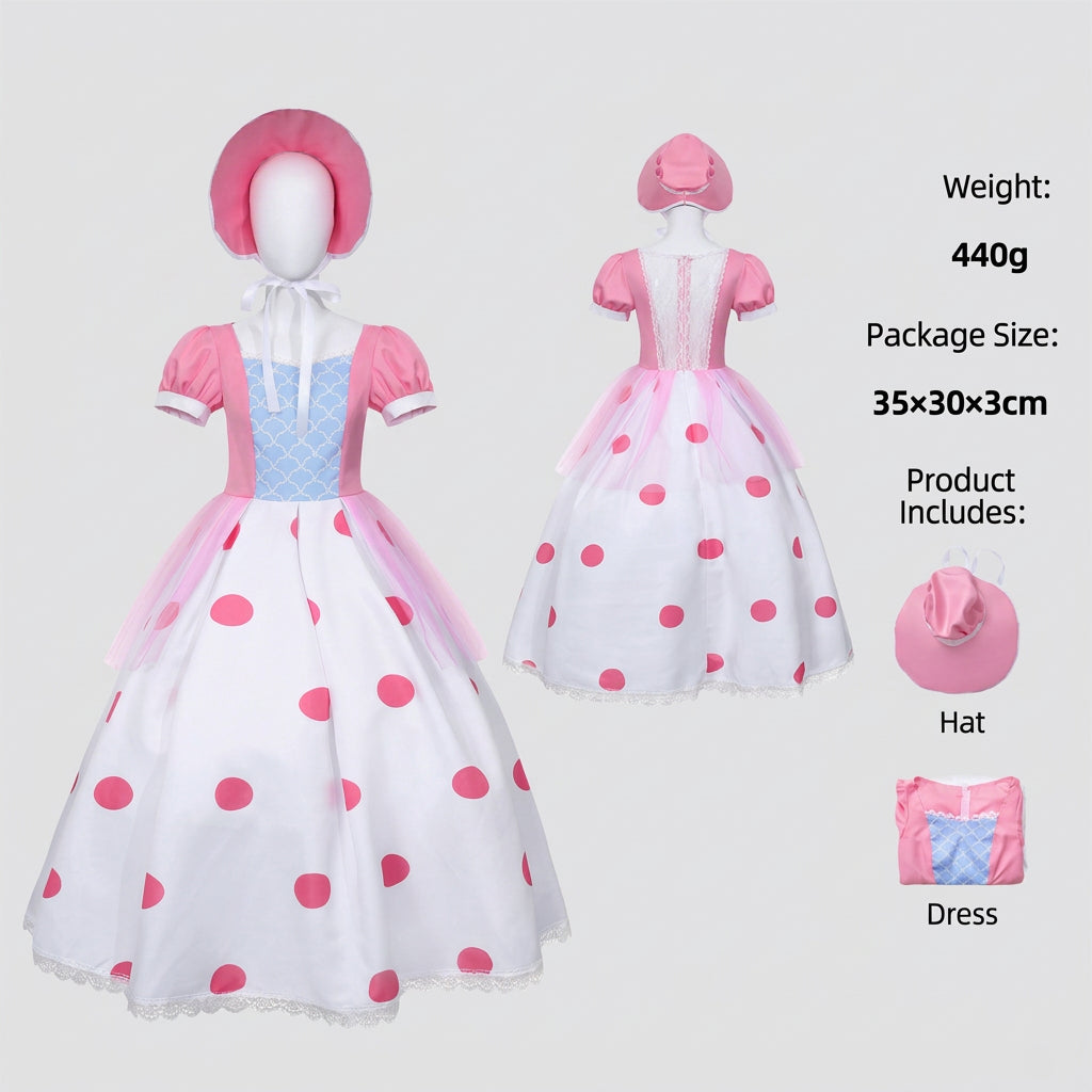 Female Bo Peep Dress Costume (Shepherdess)
