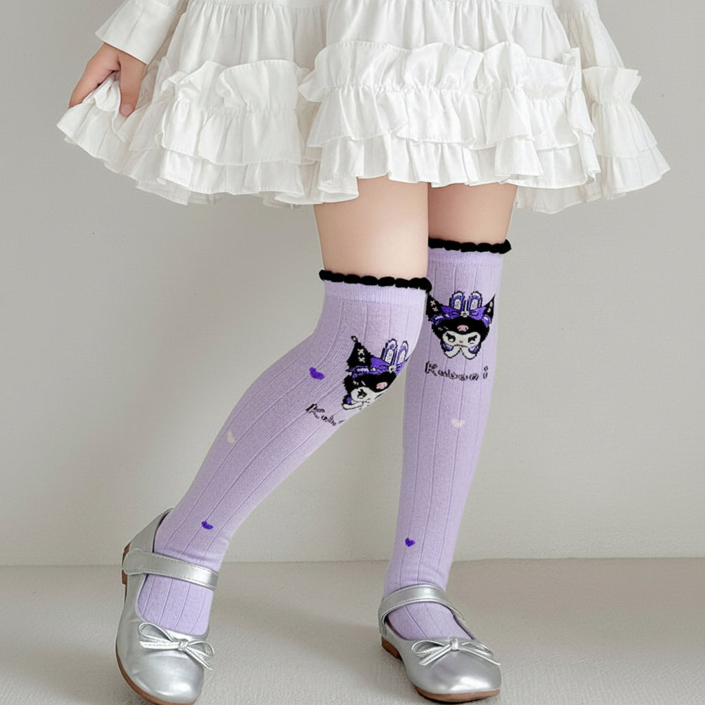 Adorable Kuromi Knee-High Ultra Soft Socks