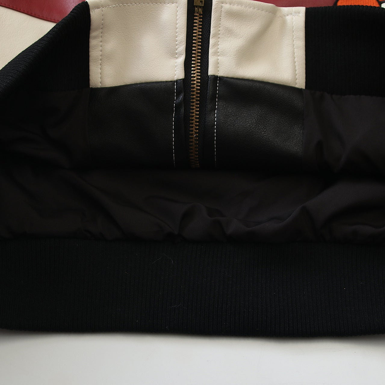 Snoopy "Sweetheart" PU Leather Racing Jacket