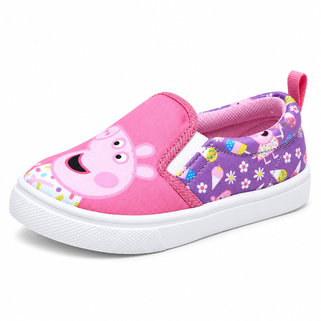 Peppa Pig Girls Slip-On Canvas Shoes