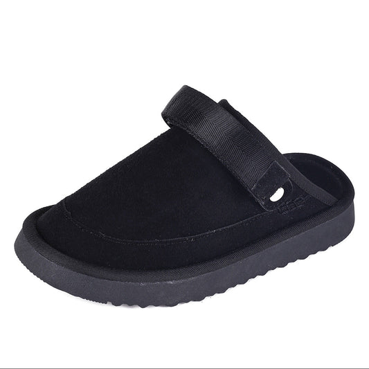 Women's Mulleus Cowhide Sandals - Black