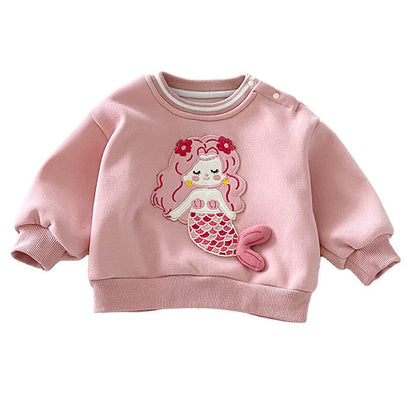 Girls' Mermaid Sweatshirts and Leggings 2-Peice Outfit Set