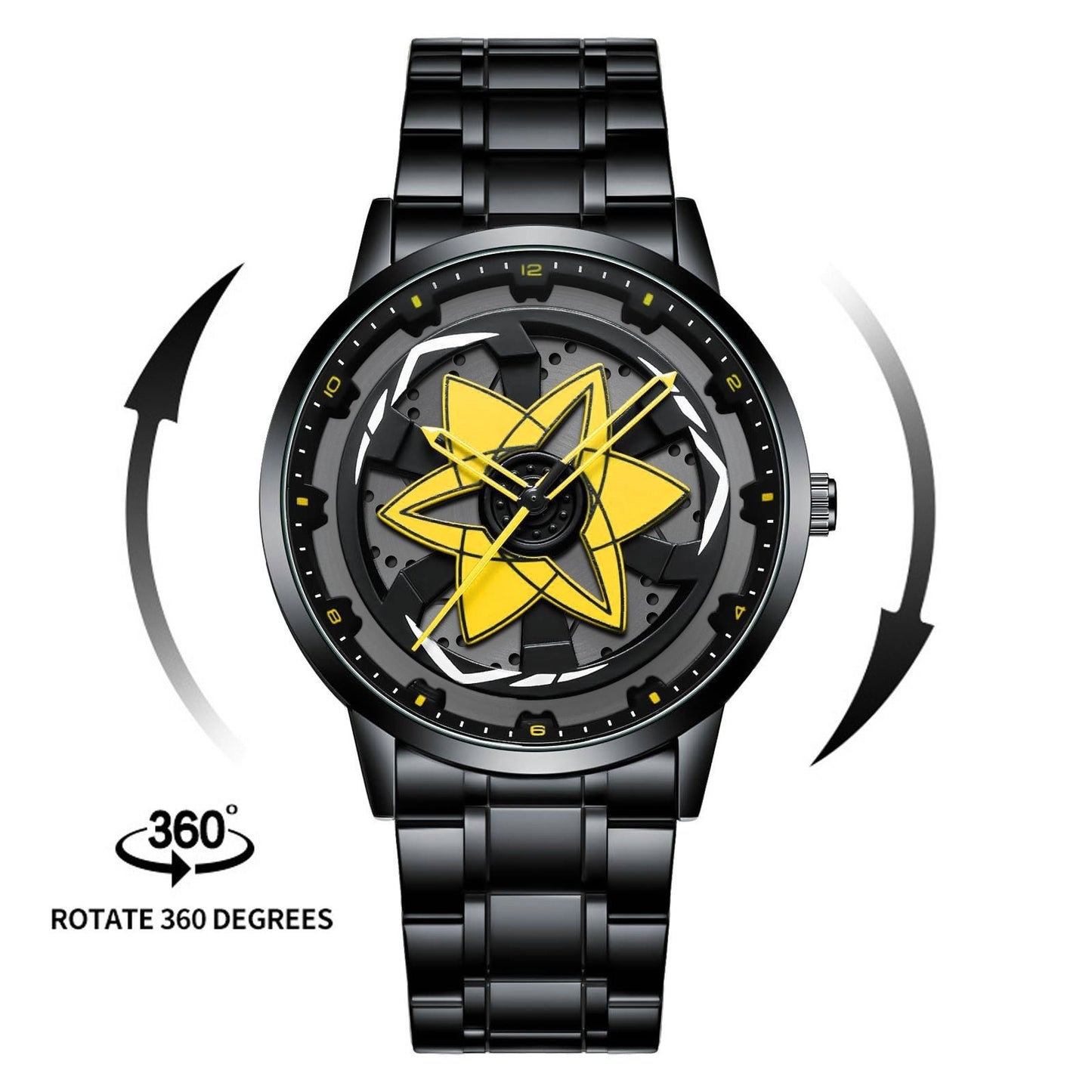Men's Sasuke Sharingan Quartz Rotating Wristwatch