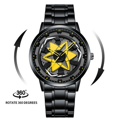 Men's Sasuke Sharingan Quartz Rotating Wristwatch