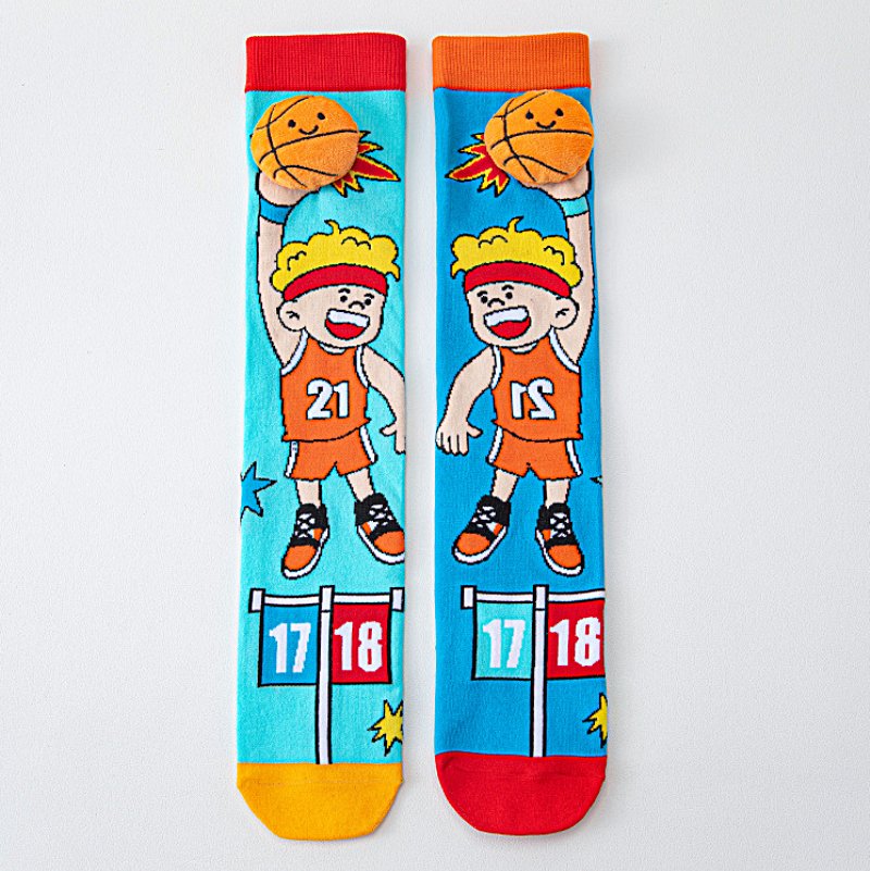 Adorable 3D Sporty Knee-High Socks
