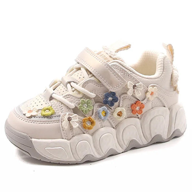 Girls Floral Pattern Shoes/Sneakers
