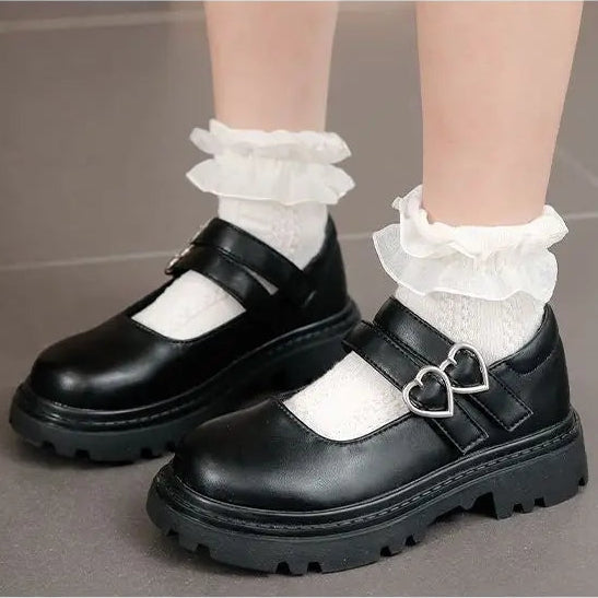 Girls Soft Bottom Princess Leather Shoes